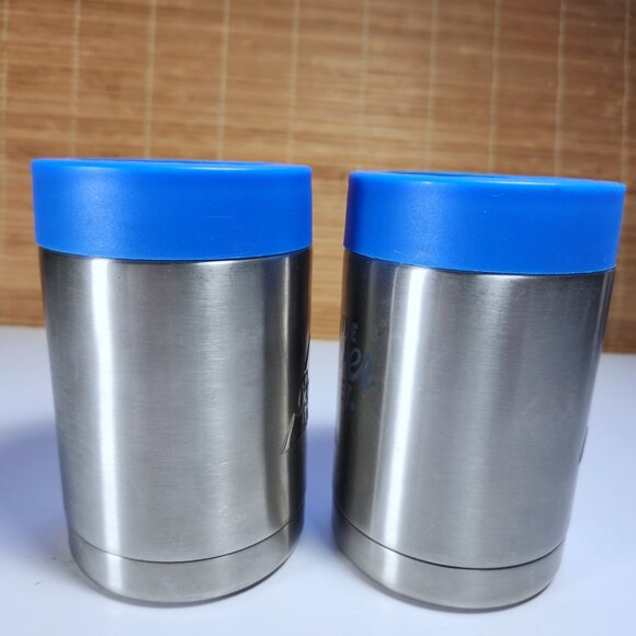 Coors Light Silver Bullet Beer Can Bottle Koozie Coozie Stainless Steel Blue (2) - Picture 4 of 7